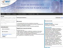 Tablet Screenshot of competences.imist.ma